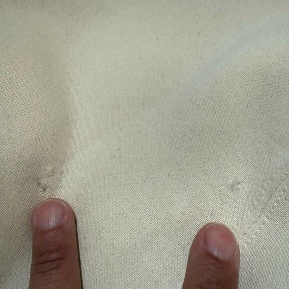 Vintage Blank Crewneck Sweatshirt Size XL Fruit Of The Loom Cream 90s Minimalist - Picture 5 of 5